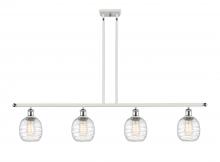  516-4I-WPC-G1013 - Belfast - 4 Light - 48 inch - White Polished Chrome - Cord hung - Island Light