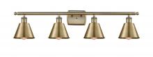  516-4W-AB-M8 - Smithfield - 4 Light - 37 inch - Antique Brass - Bath Vanity Light