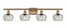  516-4W-BB-G92 - Fenton - 4 Light - 37 inch - Brushed Brass - Bath Vanity Light