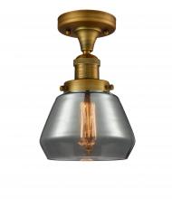 Innovations Lighting 517-1CH-BB-G173 - Fulton - 1 Light - 7 inch - Brushed Brass - Semi-Flush Mount