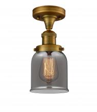 Innovations Lighting 517-1CH-BB-G53 - Bell - 1 Light - 5 inch - Brushed Brass - Semi-Flush Mount