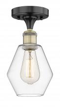 Innovations Lighting 616-1F-BAB-G652-6 - Cindyrella - 1 Light - 6 inch - Black Antique Brass - Semi-Flush Mount