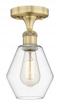 Innovations Lighting 616-1F-BB-G652-6 - Cindyrella - 1 Light - 6 inch - Brushed Brass - Semi-Flush Mount