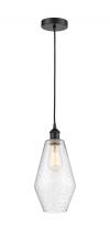  616-1P-BK-G654-7 - Cindyrella - 1 Light - 7 inch - Matte Black - Cord hung - Mini Pendant