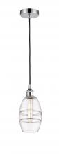 Innovations Lighting 616-1P-PC-G557-6CL - Vaz - 1 Light - 6 inch - Polished Chrome - Cord hung - Mini Pendant