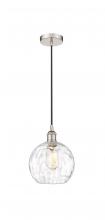 Innovations Lighting 616-1P-PN-G1215-8 - Athens Water Glass - 1 Light - 8 inch - Polished Nickel - Cord hung - Mini Pendant