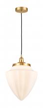 Innovations Lighting 616-1PH-SG-G661-12 - Bullet - 1 Light - 12 inch - Satin Gold - Cord hung - Mini Pendant