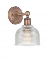  616-1W-AC-G412 - Dayton - 1 Light - 6 inch - Antique Copper - Sconce