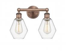  616-2W-AC-G652-6 - Cindyrella - 2 Light - 15 inch - Antique Copper - Bath Vanity Light