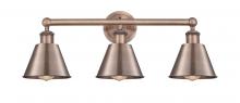  616-3W-AC-M8-AC - Smithfield - 3 Light - 25 inch - Antique Copper - Bath Vanity Light