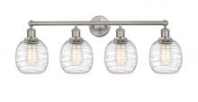  616-4W-SN-G1013 - Belfast - 4 Light - 33 inch - Brushed Satin Nickel - Bath Vanity Light