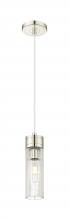 Innovations Lighting 617-1P-PN-G617-8SCL - Boreas - 1 Light - 3 inch - Polished Nickel - Cord Hung - Mini Pendant