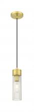 Innovations Lighting 617-1P-SG-G617-8SCL - Boreas - 1 Light - 3 inch - Satin Gold - Cord Hung - Mini Pendant