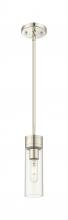 Innovations Lighting 617-1S-PN-G617-8CL - Boreas - 1 Light - 3 inch - Polished Nickel - Stem Hung - Mini Pendant