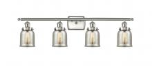  916-4W-SN-G58 - Bell - 4 Light - 36 inch - Brushed Satin Nickel - Bath Vanity Light