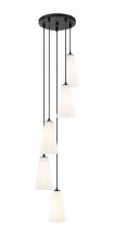  3043P6-5R-MB - 5 Light Chandelier