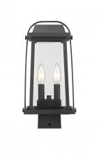  574PHMS-BK - 2 Light Outdoor Post Mount Fixture