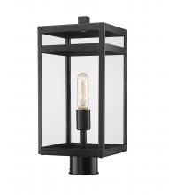 Z-Lite 596PHMR-BK - 1 Light Outdoor Post Mount Fixture