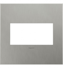  AWC2GBS4 - Brushed Stainless Steel, 2-Gang Wall Plate