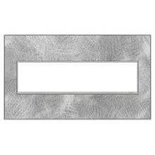  AWM4GSP4 - Spiraled Stainless, 4-Gang Wall Plate