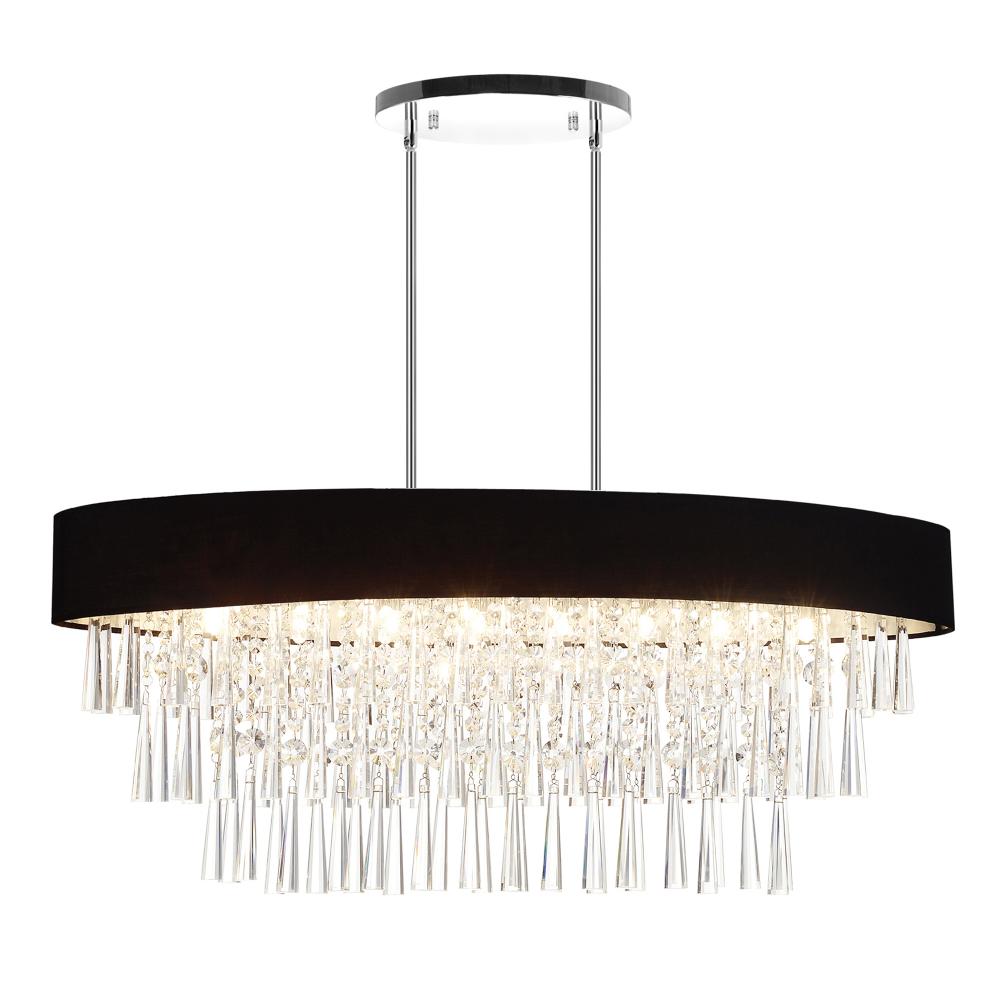 Franca 8 Light Drum Shade Chandelier With Chrome Finish