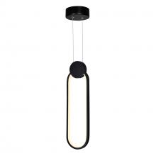 CWI Lighting 1297P4-1-101 - Pulley 4 in LED Black Mini Pendant