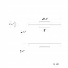WAC Canada WS-62524-35-BN - Boulevard Bath & Wall Sconce