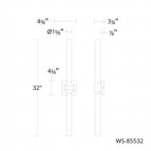 WAC Canada WS-85532-40-BN - Ripple Bath & Wall Sconce