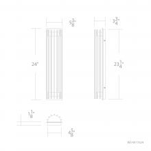 WAC Canada WS-W17524-27-BK - Moline Outdoor Wall Sconce