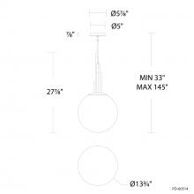 Modern Forms Canada PD-60514-35-NB - Sybil Pendant Light