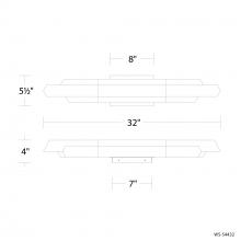 Modern Forms Canada WS-54432-BK - Montage Bath Vanity Light