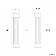 Modern Forms Canada WS-W98518-35-BK - Chyzel Outdoor Wall Sconce Light