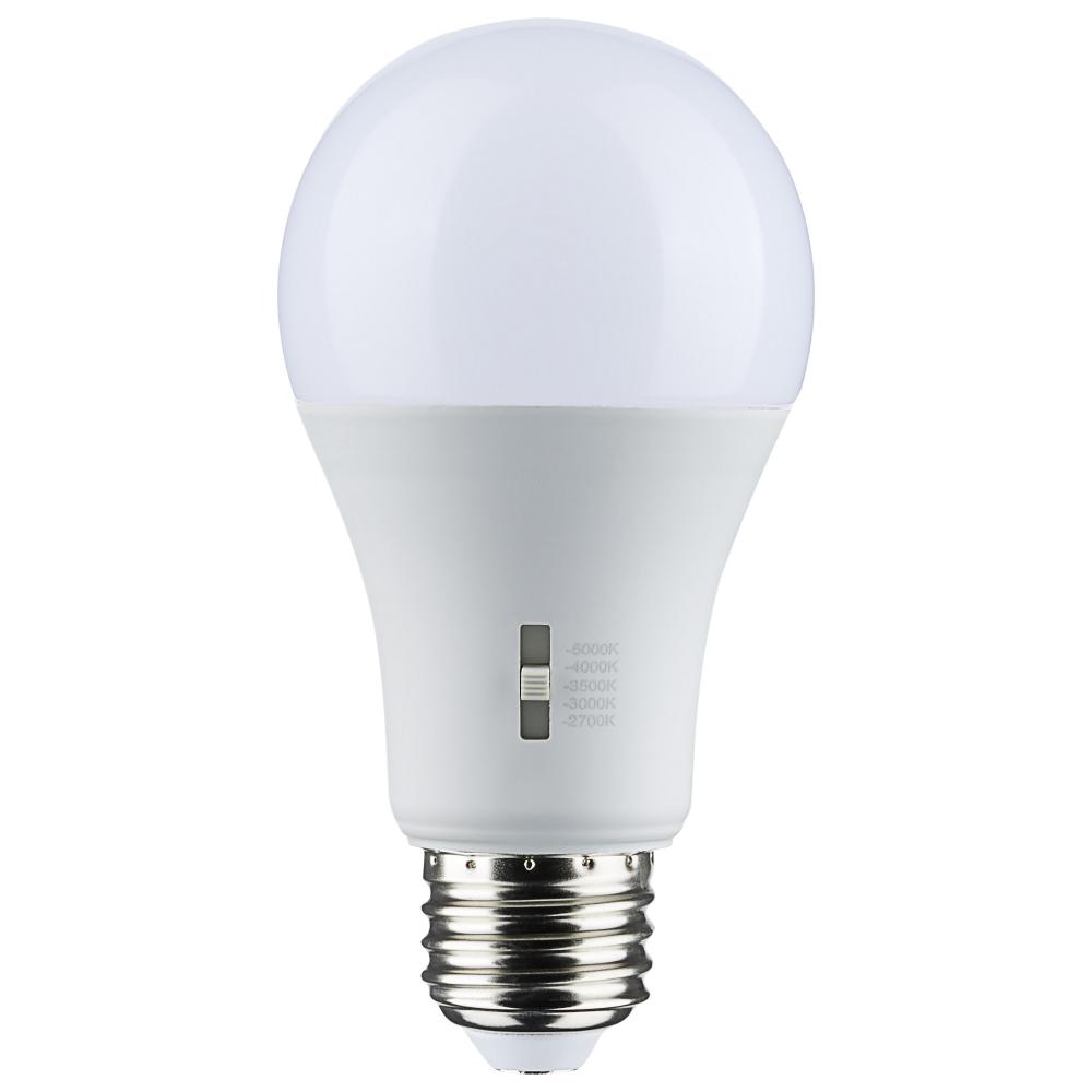 5 Watt A19 LED; Medium Base; CCT Selectable; 120 Volt; White Finish