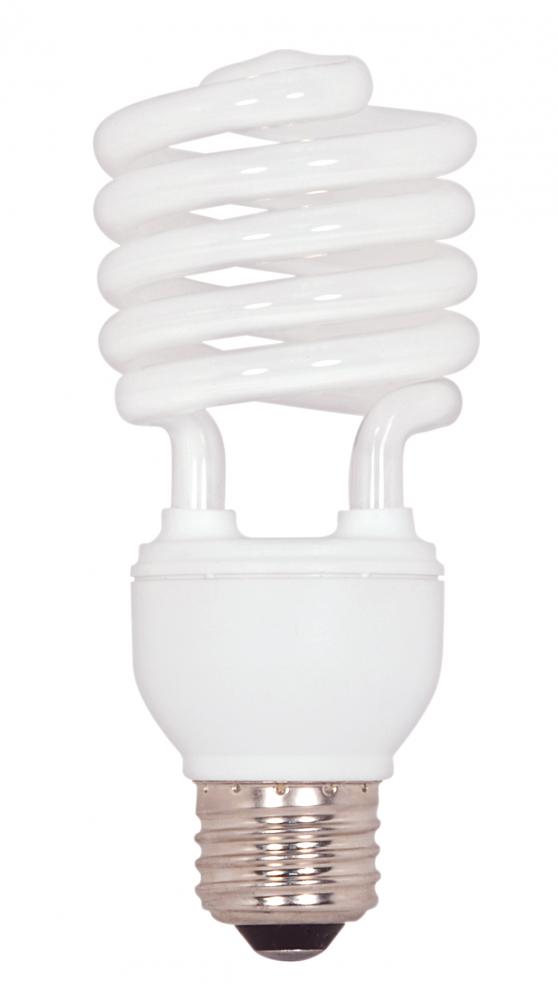 20 Watt; Mini Spiral Compact Fluorescent; 5000K; 82 CRI; Medium base; 120 Volt