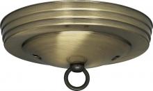  90/063 - Standard Canopy Kit; Antique Brass Finish; 5" Diameter; 7/16" Center Hole; 2-8/32 Bar Holes;