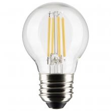  S21216 - 4 Watt G16.5 LED; Clear; Medium base; 90 CRI; 3000K; 120 Volt