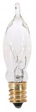  S3241 - 7.5 Watt CA5 Incandescent; Clear; 1500 Average rated hours; 40 Lumens; Candelabra base; 120 Volt