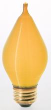  S3416 - 40 Watt C15 Incandescent; Spun Amber; 4000 Average rated hours; Medium base; 120 Volt