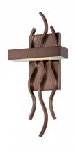  62/124 - Wave - LED Wall Sconce - Hazel Bronze Finish