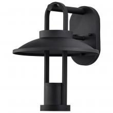 Nuvo 62/1606 - Harriman; 12W LED; Large Wall Lantern; Matte Black with Aluminum Shade