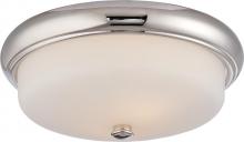  62/403 - Dylan - 2 Light Flush Fixture with Etched Opal Glass - LED Omni Included