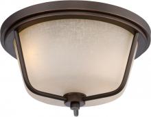  62/683 - Tolland - LED Outdoor Flush Fixture with Champagne Linen Glass