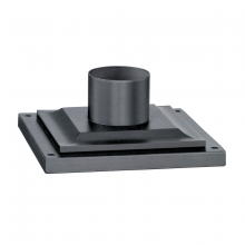  PMB4941-WZN - Weathered Zinc Square Pier Mount