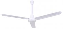  CP56D11PN - Industrial DC Fan, CP56D11PN, 56" Fan, WH Color, Cord and Plug, Downrod Mount, HIGH PERFORMANCE