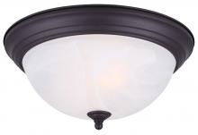  IFM41113 - Fmount, 11" 2 Bulb Flushmount, Alabaster Glass 40W Type A