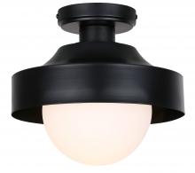  IOL641BK - BAYLOR 1 Light Outdoor Ceiling, Black Finish