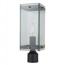 Artcraft AC8143BK - Bradgate 1-Light Post Lighting Lantern