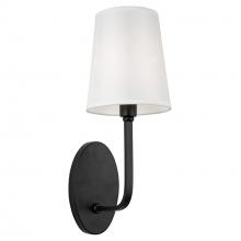  SC13337BK - Rhythm 1 Light Sconce Black