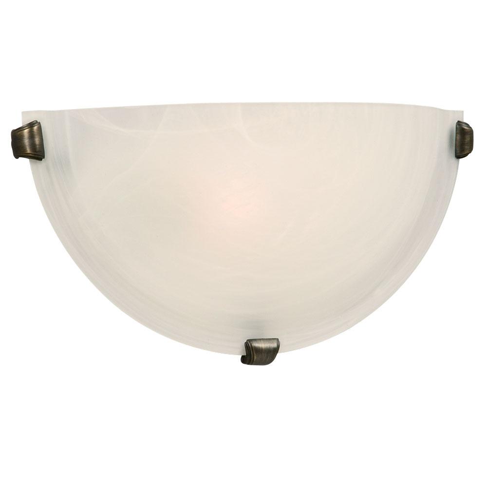 LED Wall Sconce - in Oil Rubbed Bronze finish with Marbled Glass