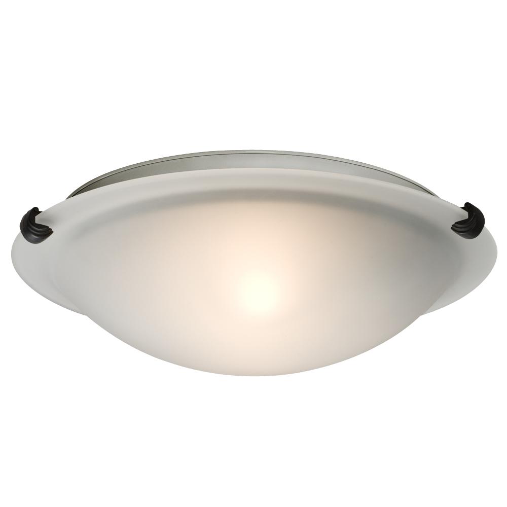 Flush Mount - Oil Rubbed Bronze w/ Frosted Glass